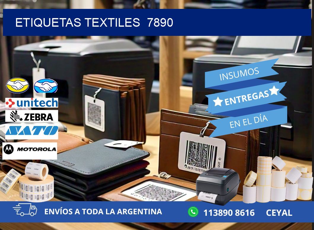 ETIQUETAS TEXTILES  7890