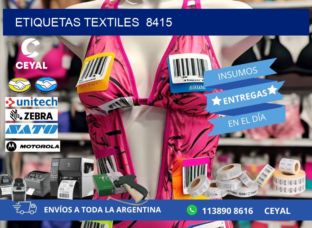 ETIQUETAS TEXTILES  8415