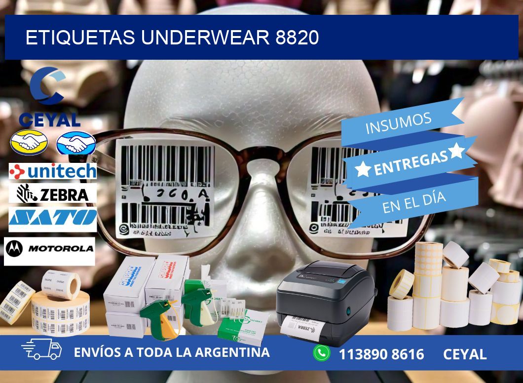 ETIQUETAS UNDERWEAR 8820