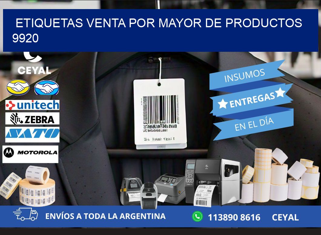 ETIQUETAS VENTA POR MAYOR DE PRODUCTOS 9920