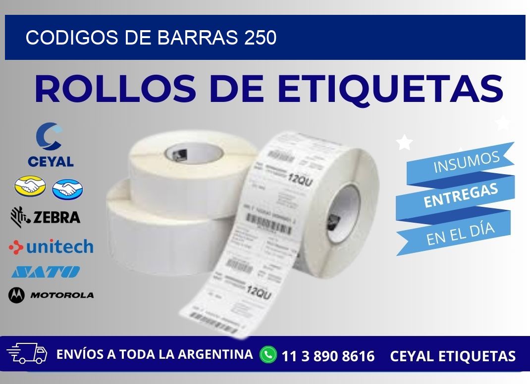 CODIGOS DE BARRAS 250