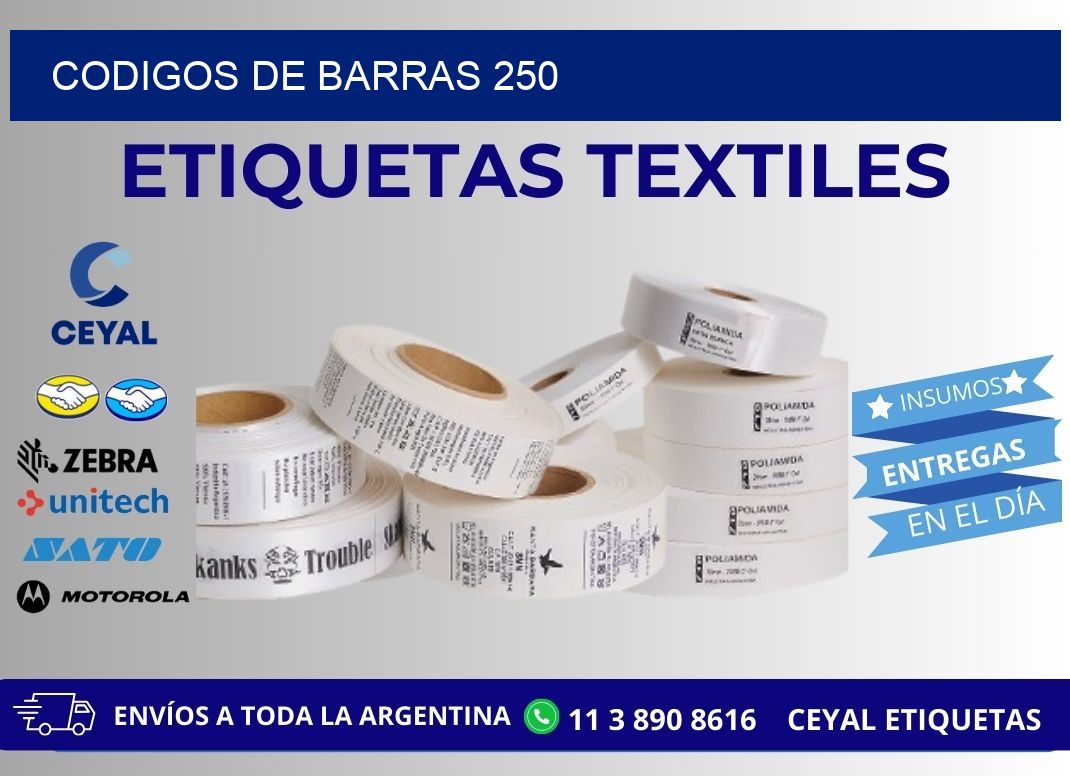 CODIGOS DE BARRAS 250