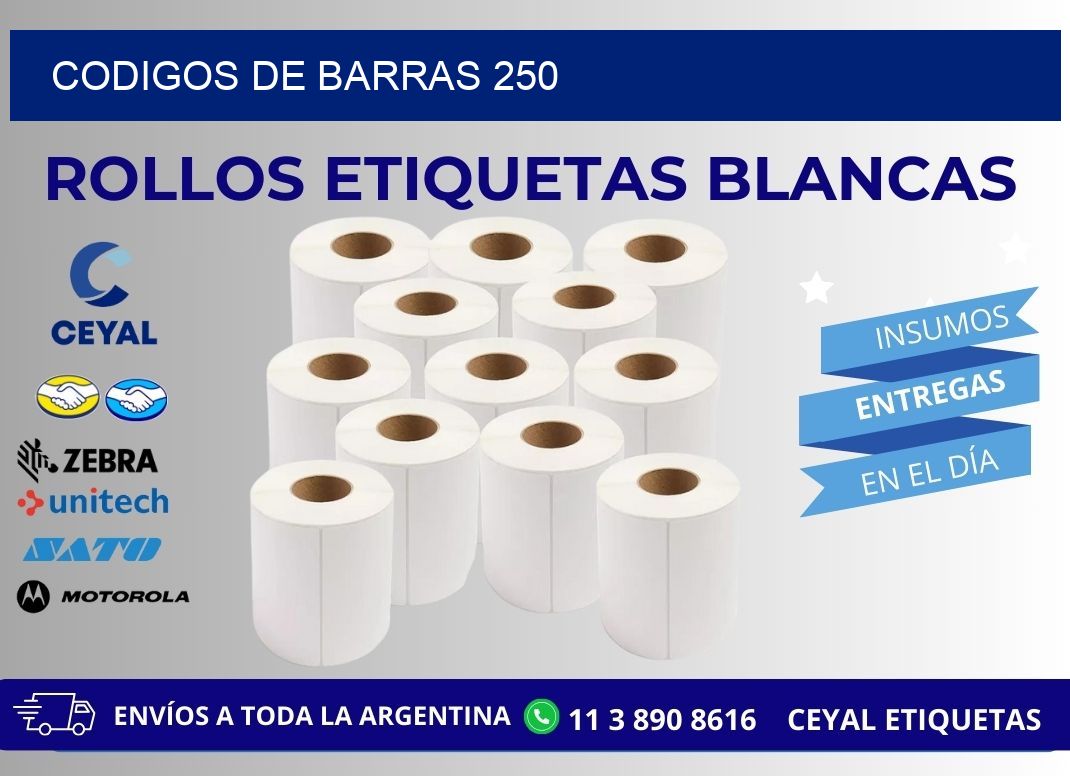 CODIGOS DE BARRAS 250