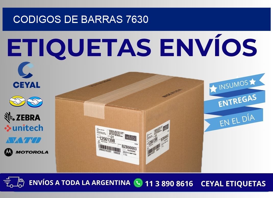 CODIGOS DE BARRAS 7630