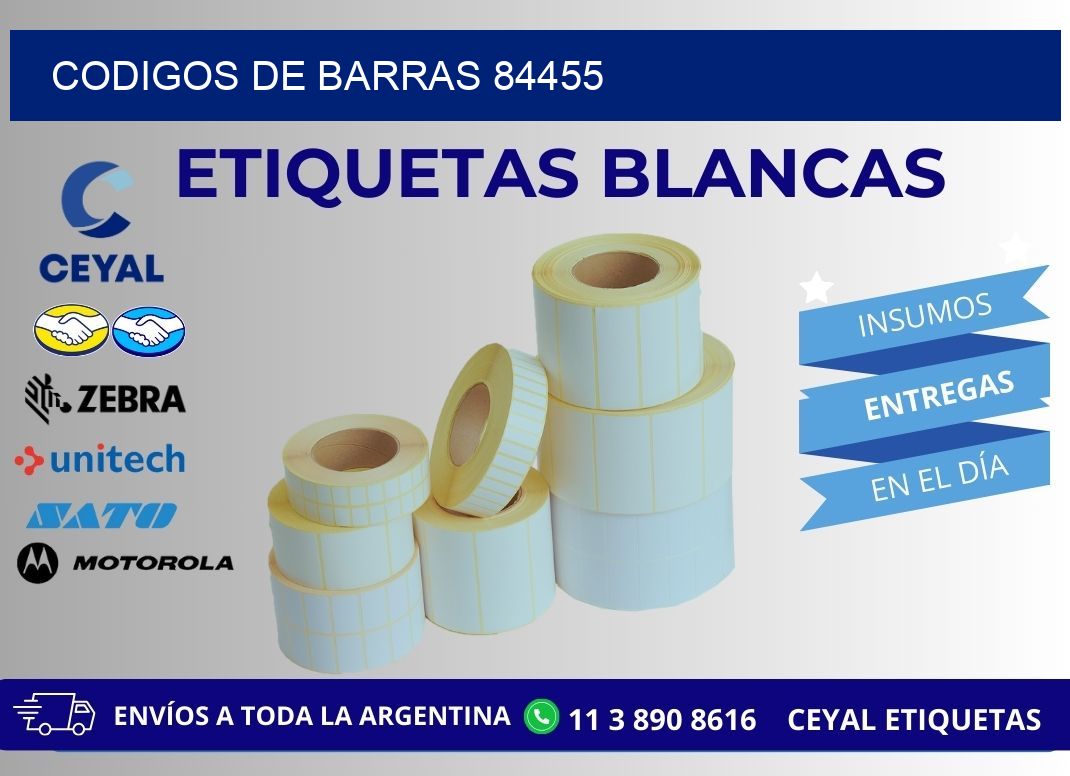 CODIGOS DE BARRAS 84455