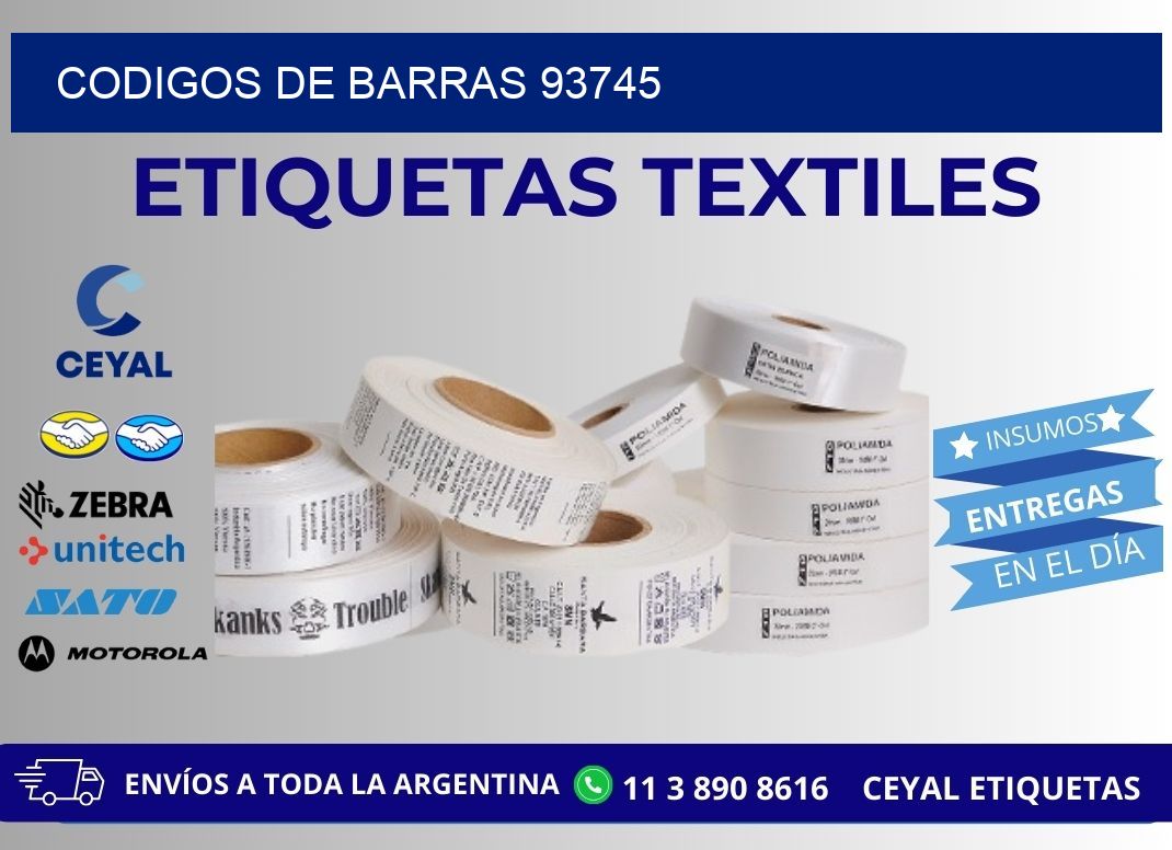 CODIGOS DE BARRAS 93745