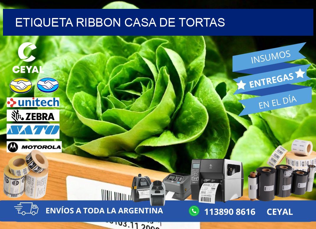 ETIQUETA RIBBON CASA DE TORTAS