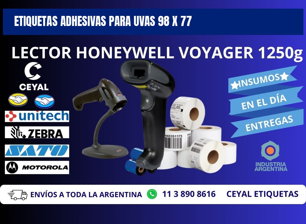 ETIQUETAS ADHESIVAS PARA UVAS 98 x 77