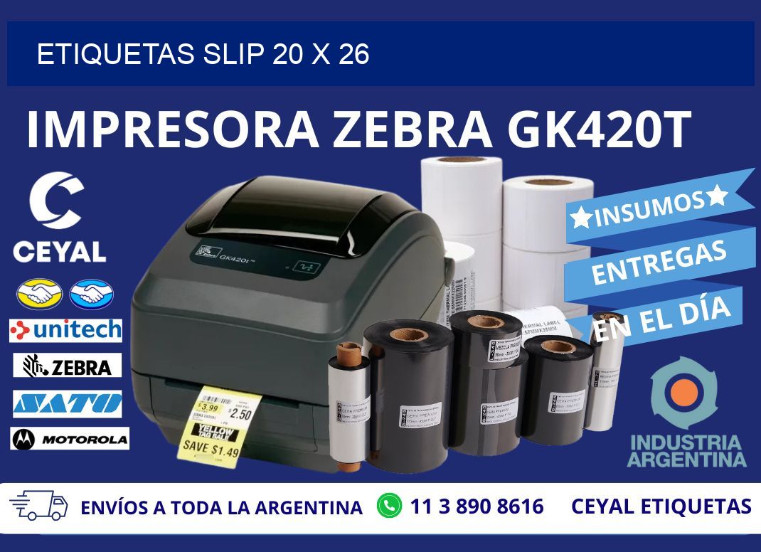 ETIQUETAS SLIP 20 x 26