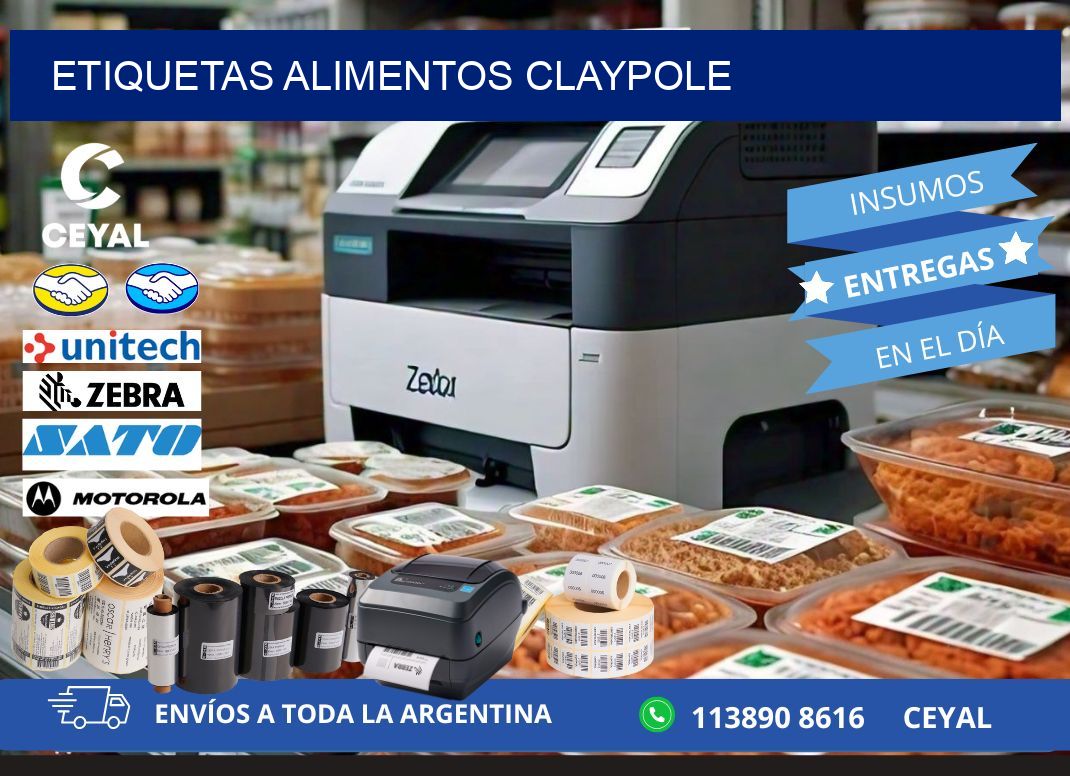 Etiquetas alimentos Claypole