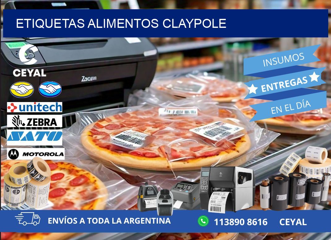 Etiquetas alimentos Claypole