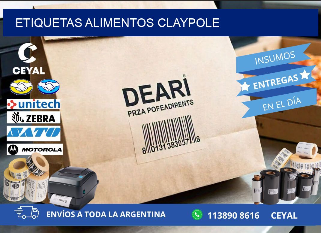 Etiquetas alimentos Claypole