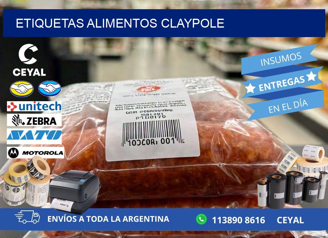 Etiquetas alimentos Claypole