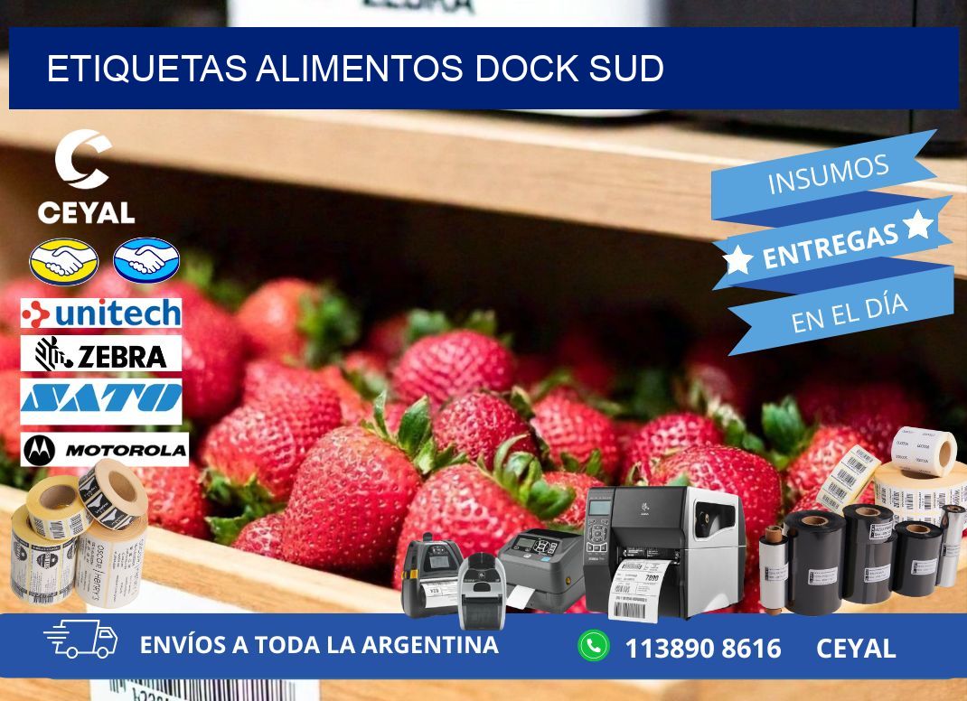 Etiquetas alimentos Dock Sud