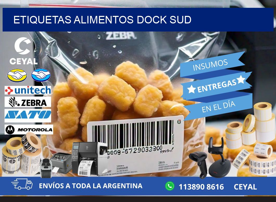 Etiquetas alimentos Dock Sud