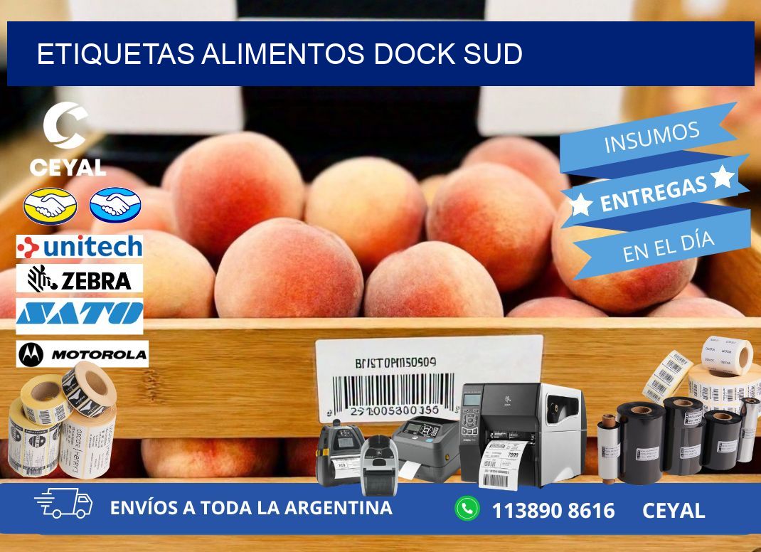 Etiquetas alimentos Dock Sud