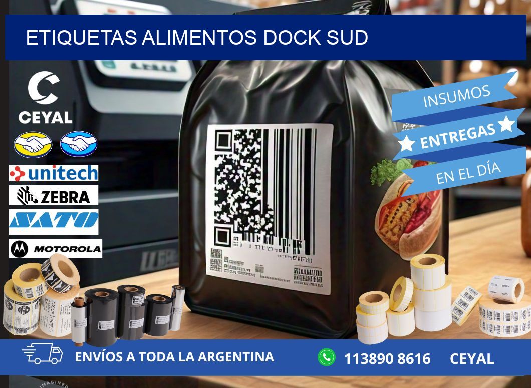 Etiquetas alimentos Dock Sud