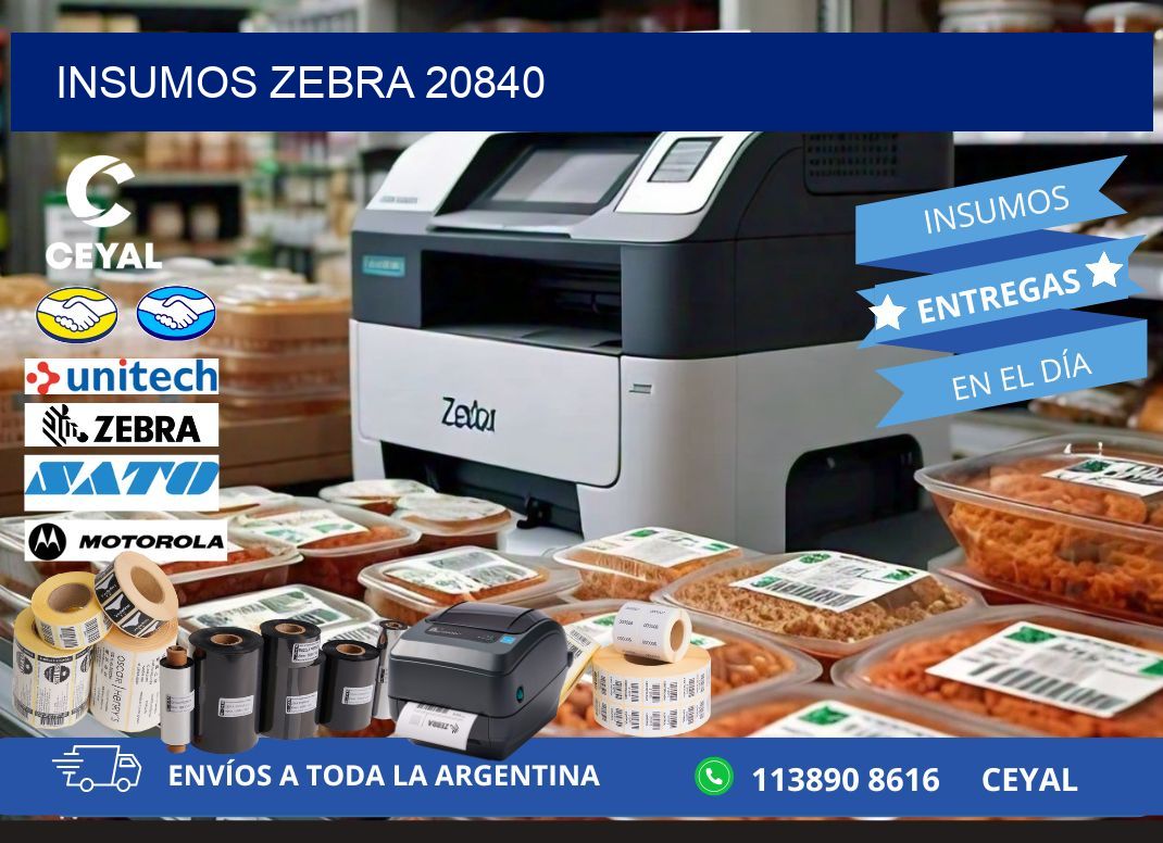 INSUMOS ZEBRA 20840