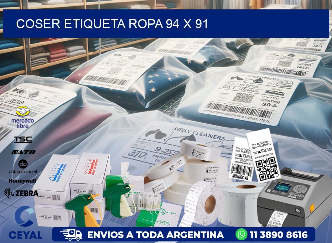 COSER ETIQUETA ROPA 94 x 91