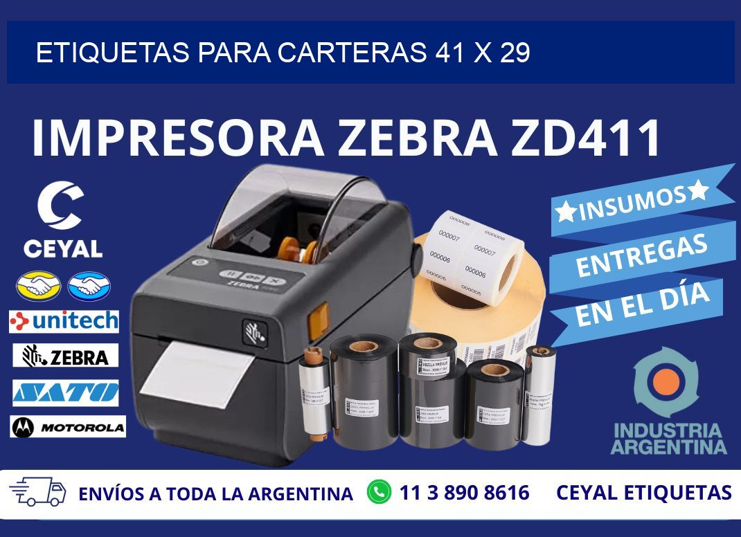 ETIQUETAS PARA CARTERAS 41 x 29