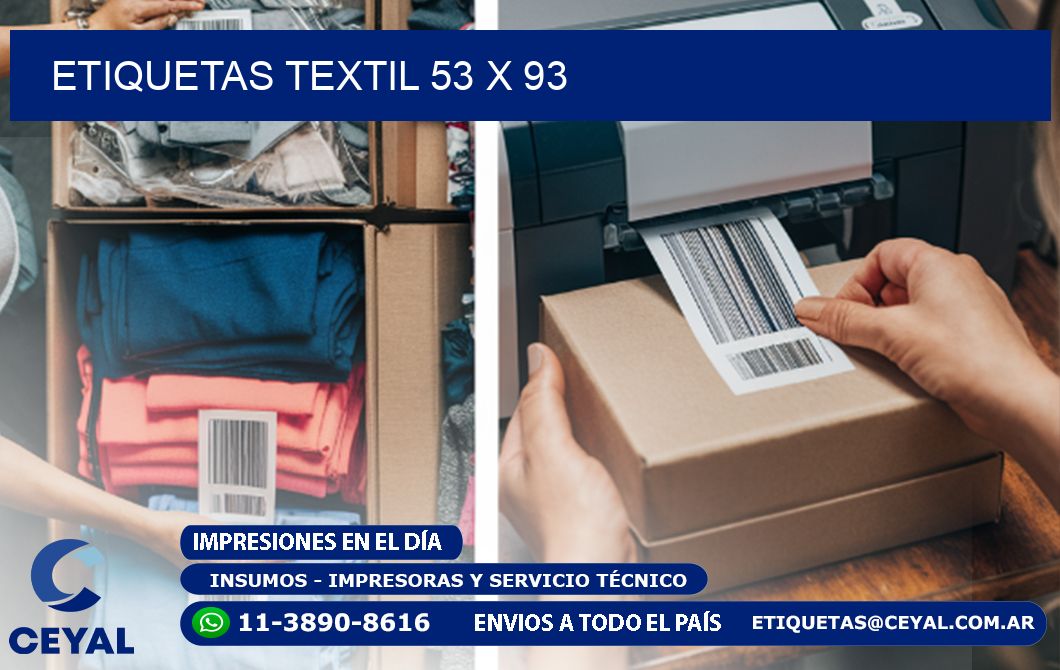 ETIQUETAS TEXTIL 53 x 93
