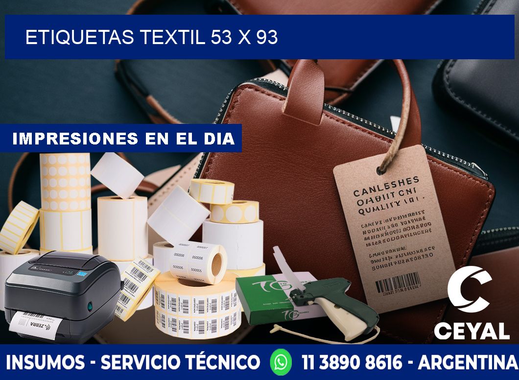 ETIQUETAS TEXTIL 53 x 93