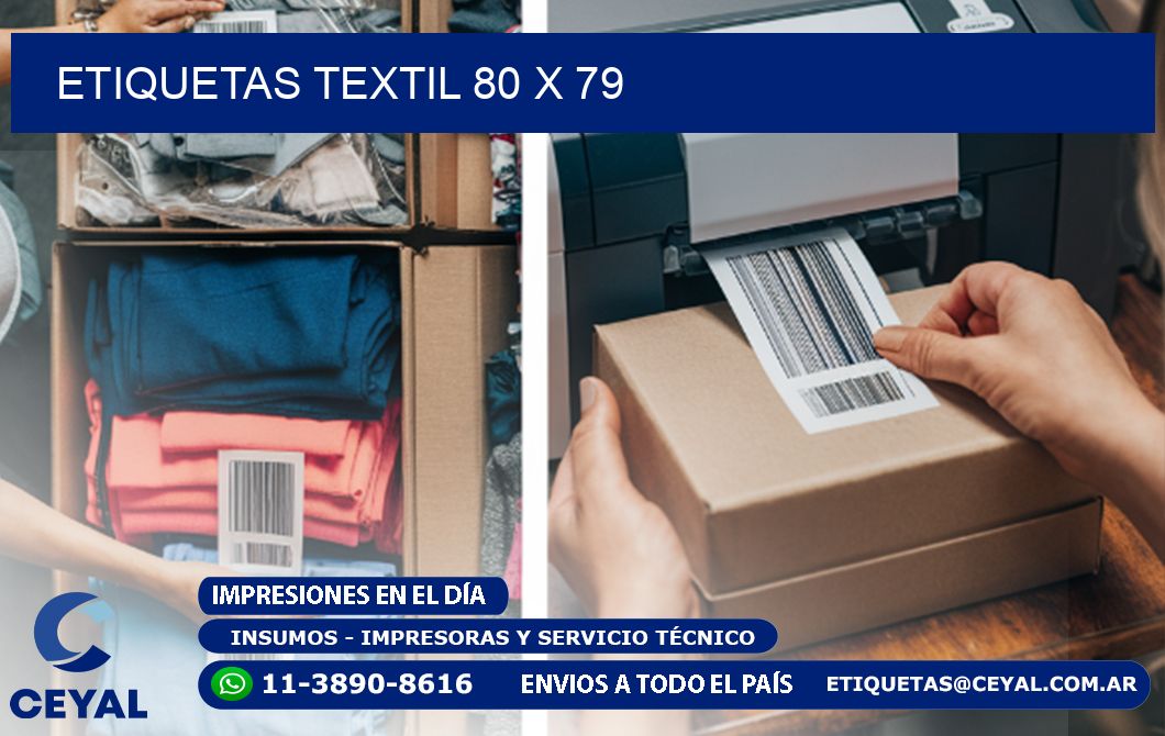 ETIQUETAS TEXTIL 80 x 79