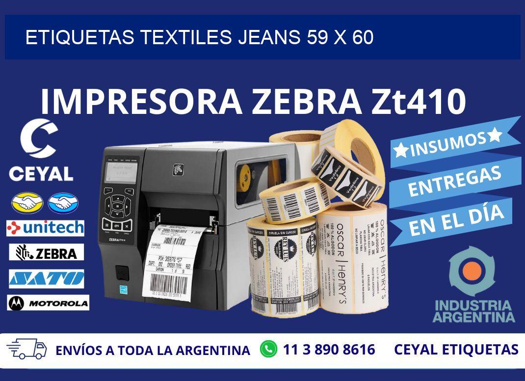 ETIQUETAS TEXTILES JEANS 59 x 60