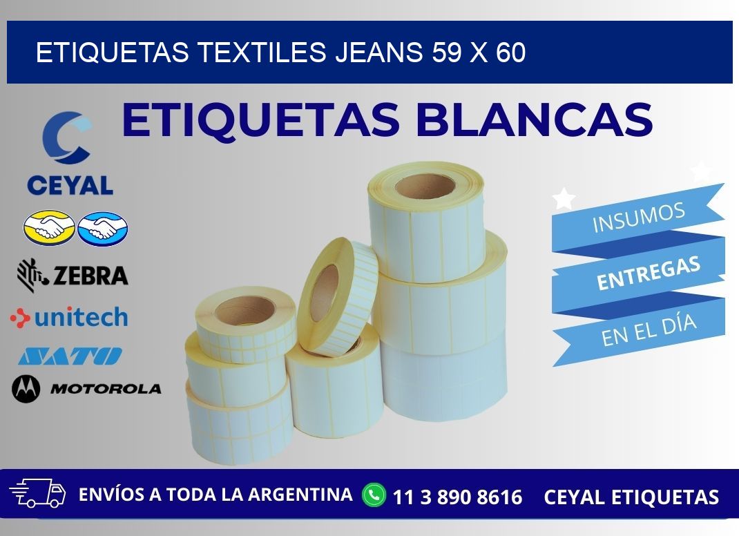 ETIQUETAS TEXTILES JEANS 59 x 60