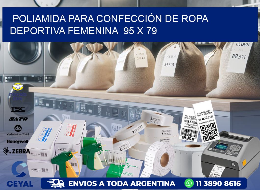 POLIAMIDA PARA CONFECCIÓN DE ROPA DEPORTIVA FEMENINA  95 x 79