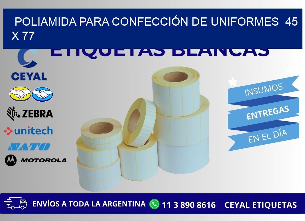 POLIAMIDA PARA CONFECCIÓN DE UNIFORMES  45 x 77