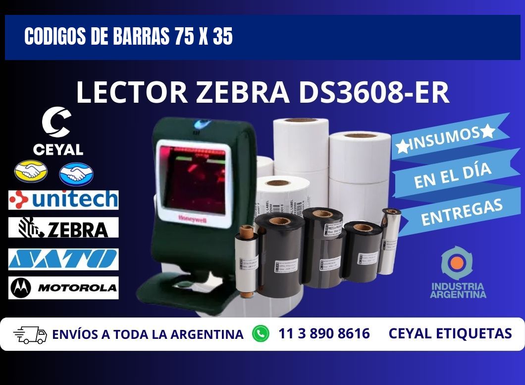 CODIGOS DE BARRAS 75 x 35