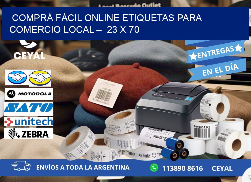 COMPRÁ FÁCIL ONLINE ETIQUETAS PARA COMERCIO LOCAL – 23 x 70