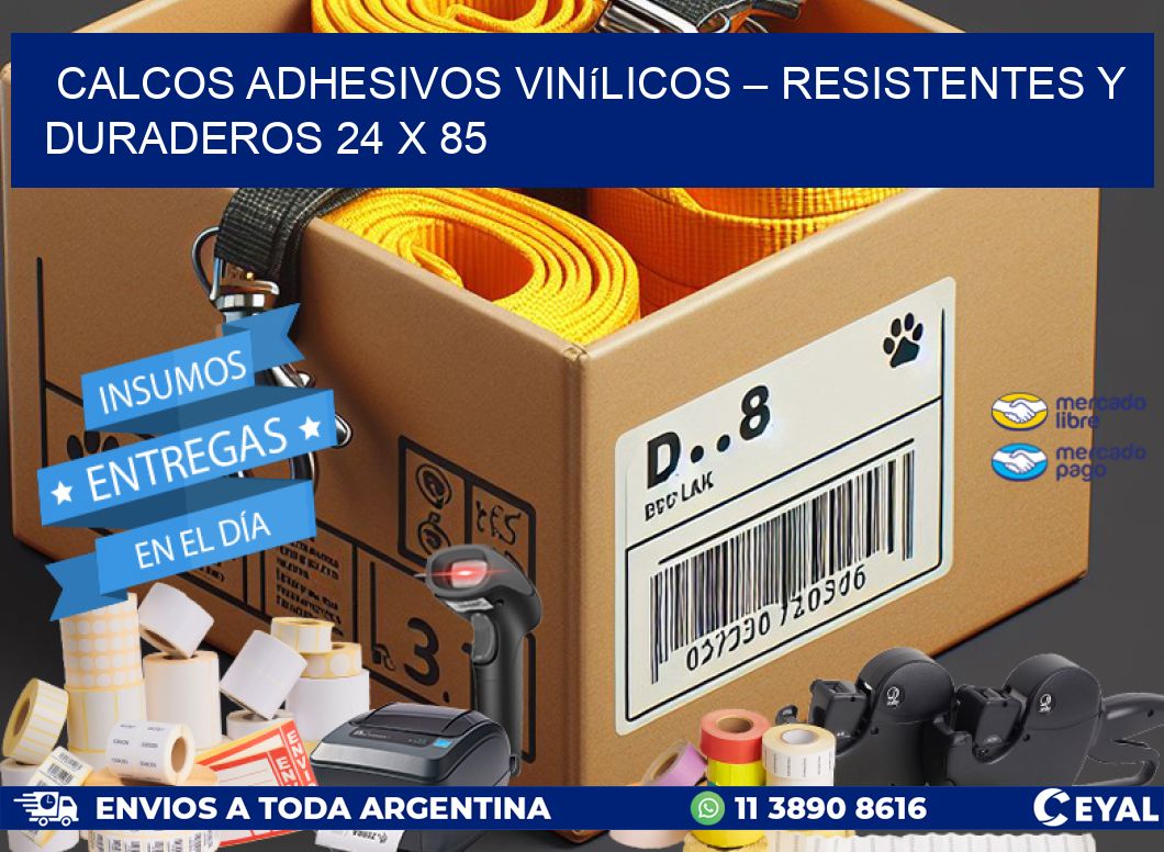 Calcos Adhesivos Vinílicos – Resistentes y Duraderos 24 x 85