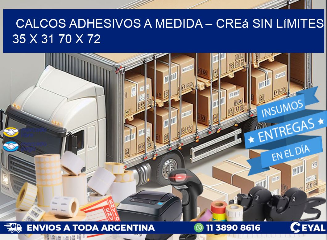 Calcos Adhesivos a Medida – Creá sin Límites 35 x 31 70 x 72