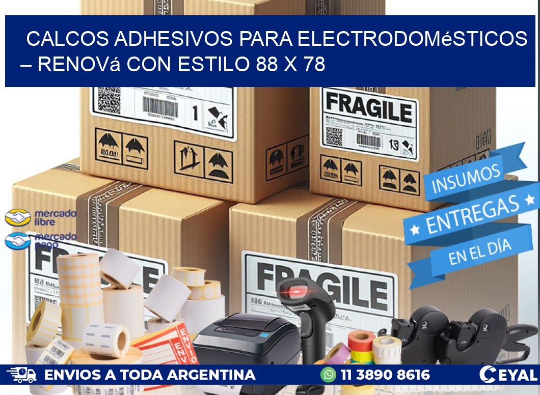 Calcos Adhesivos para Electrodomésticos – Renová con Estilo 88 x 78