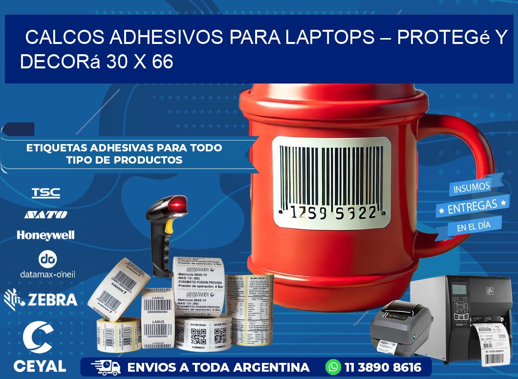 Calcos Adhesivos para Laptops – Protegé y Decorá 30 x 66