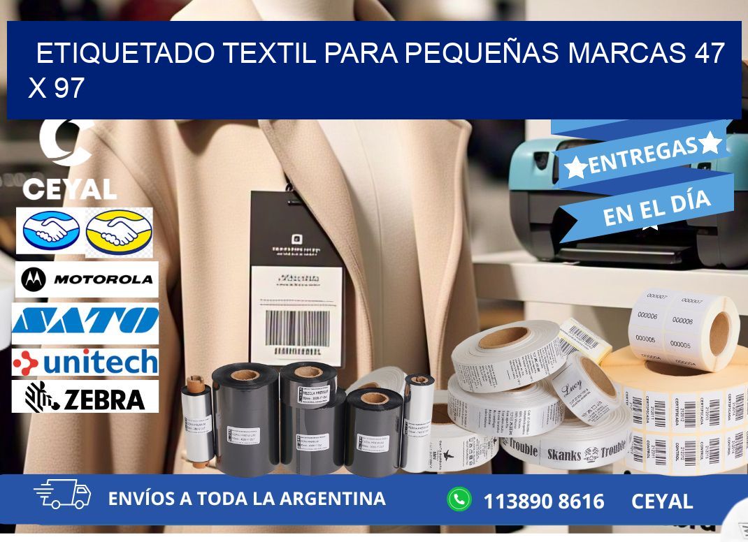 ETIQUETADO TEXTIL PARA PEQUEÑAS MARCAS 47 x 97