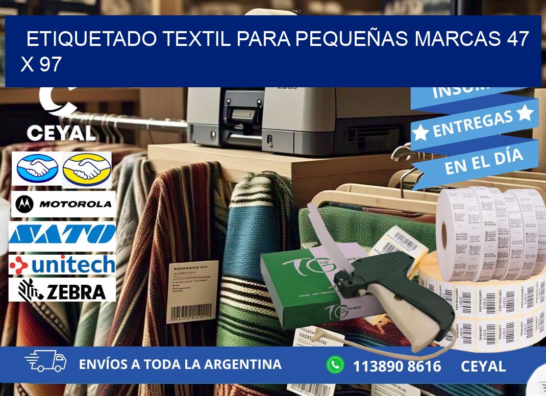 ETIQUETADO TEXTIL PARA PEQUEÑAS MARCAS 47 x 97