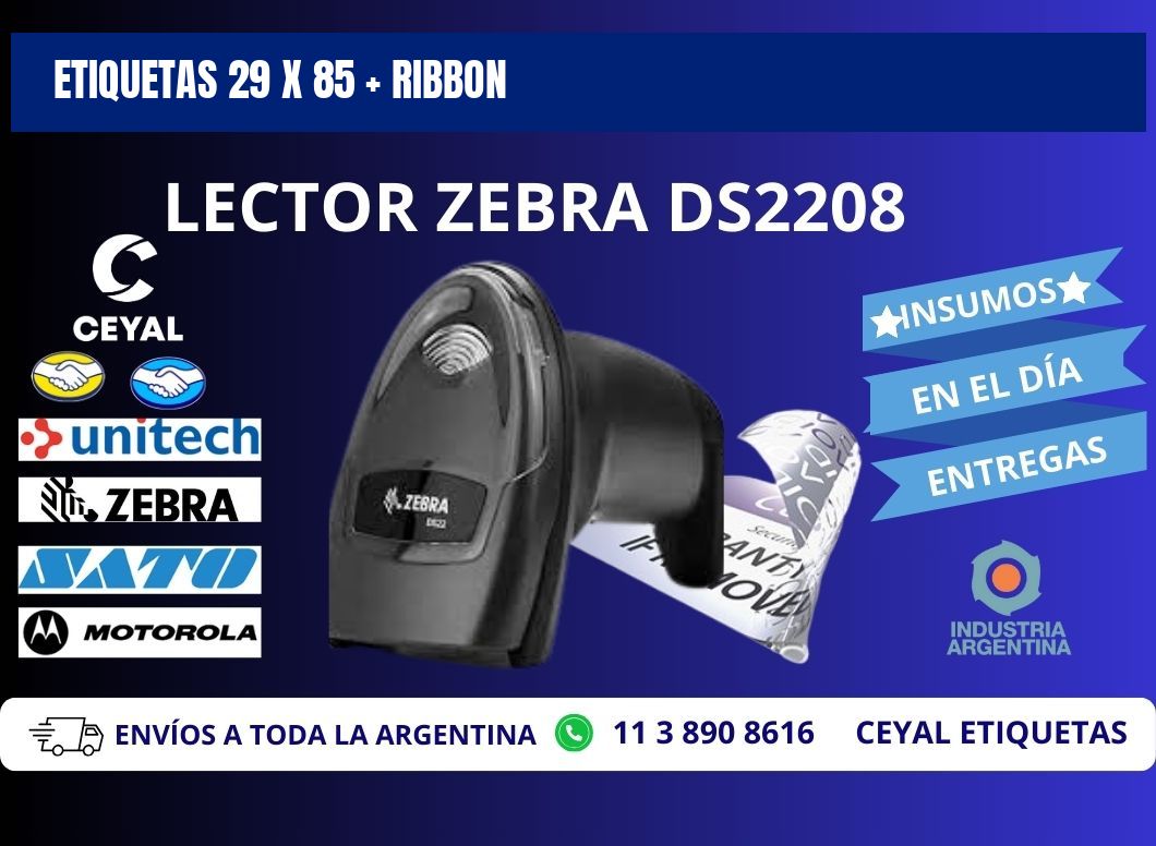 ETIQUETAS 29 x 85 + RIBBON