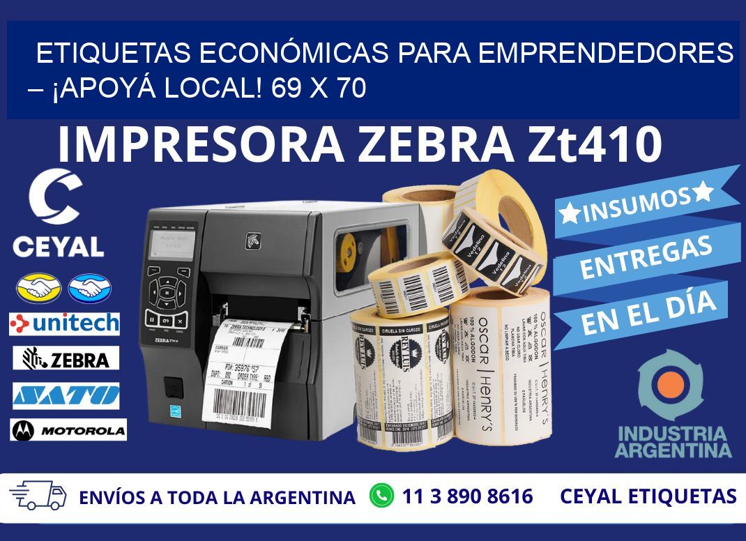 ETIQUETAS ECONÓMICAS PARA EMPRENDEDORES – ¡APOYÁ LOCAL! 69 x 70