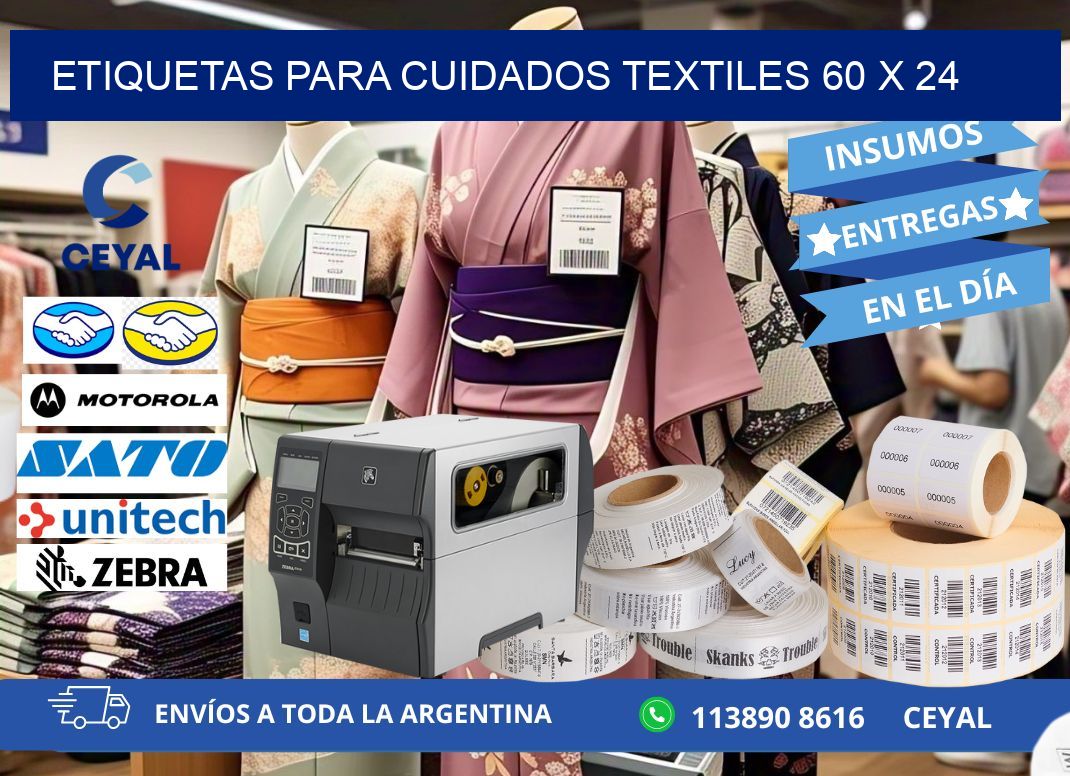 ETIQUETAS PARA CUIDADOS TEXTILES 60 x 24