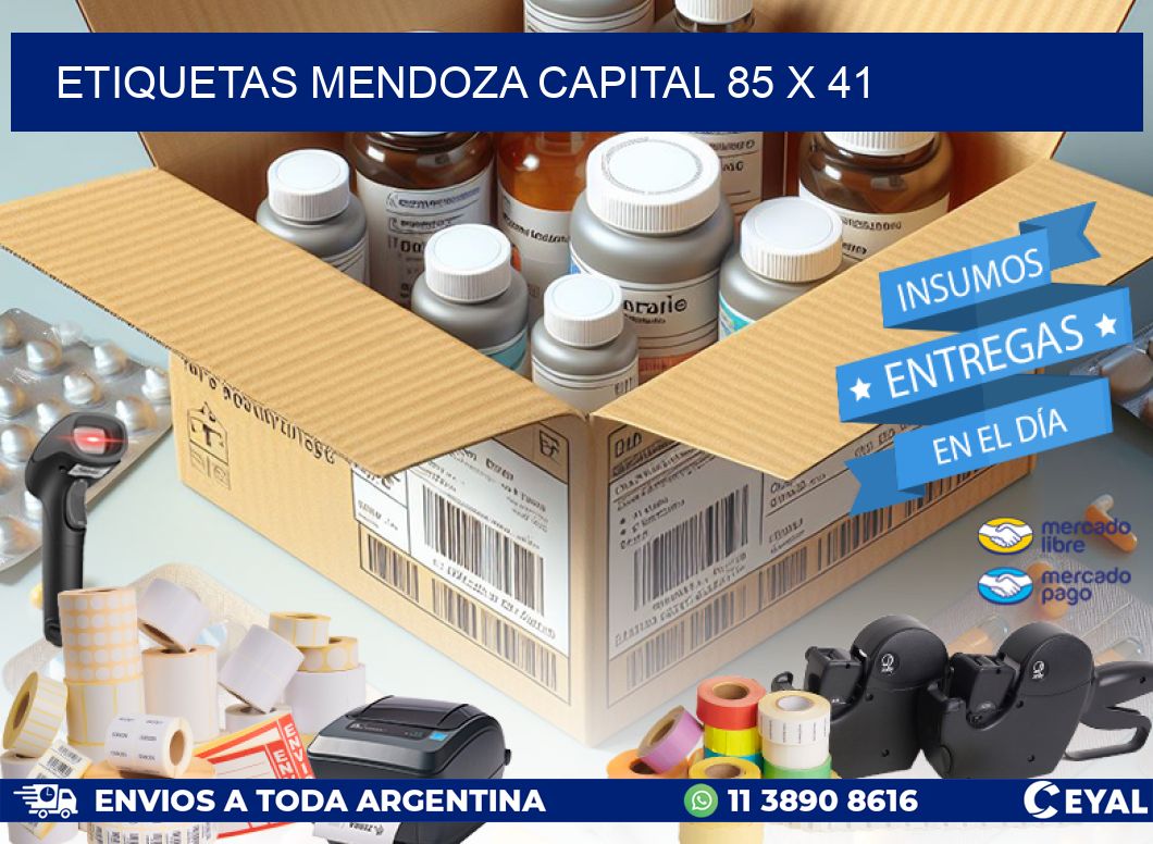 Etiquetas Mendoza Capital 85 x 41