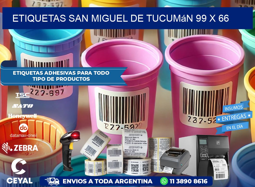 Etiquetas San Miguel de Tucumán 99 x 66