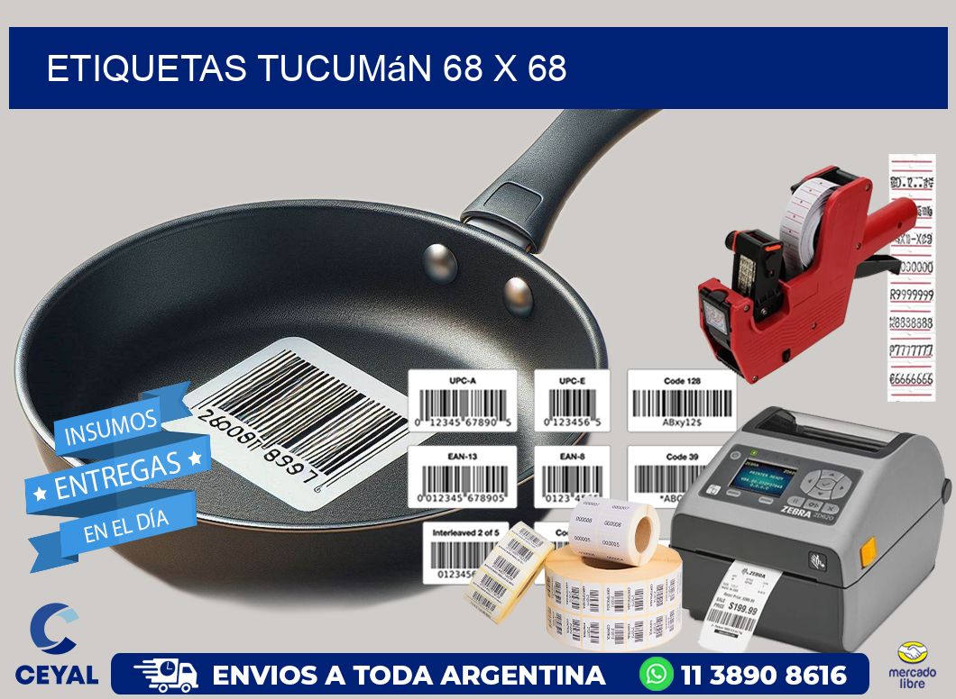 Etiquetas Tucumán 68 x 68