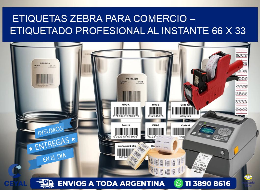 Etiquetas Zebra para Comercio – Etiquetado Profesional al Instante 66 x 33