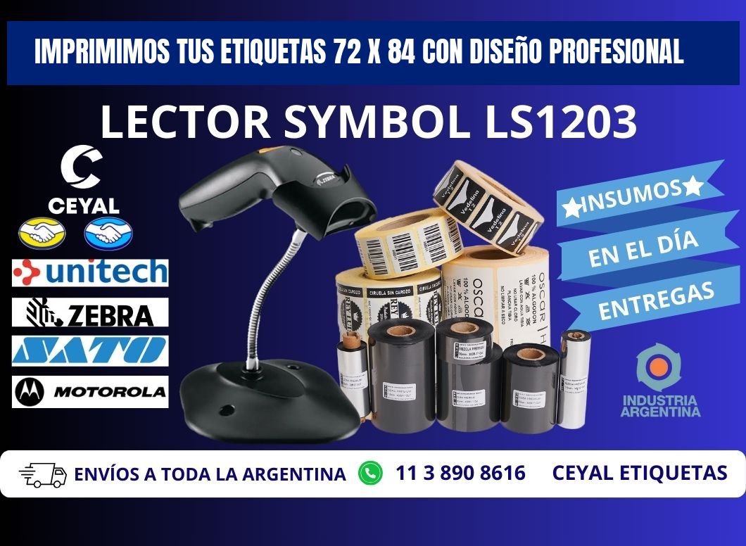 Imprimimos tus Etiquetas 72 x 84 con Diseño Profesional