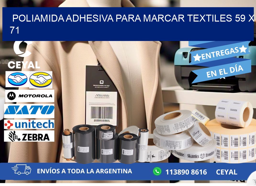 POLIAMIDA ADHESIVA PARA MARCAR TEXTILES 59 x 71