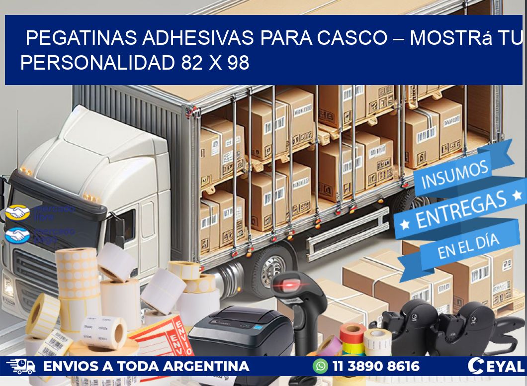 Pegatinas Adhesivas para Casco – Mostrá Tu Personalidad 82 x 98