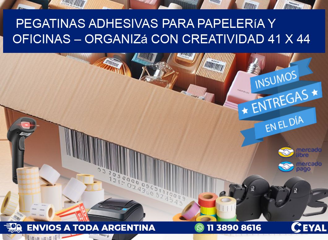 Pegatinas Adhesivas para Papelería y Oficinas – Organizá con Creatividad 41 x 44